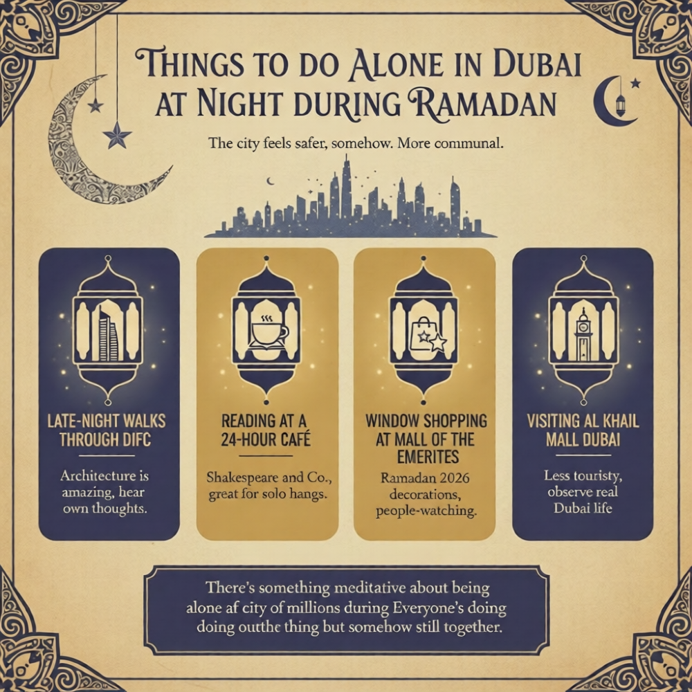 Things to Do Alone in Dubai at Night During Ramadan