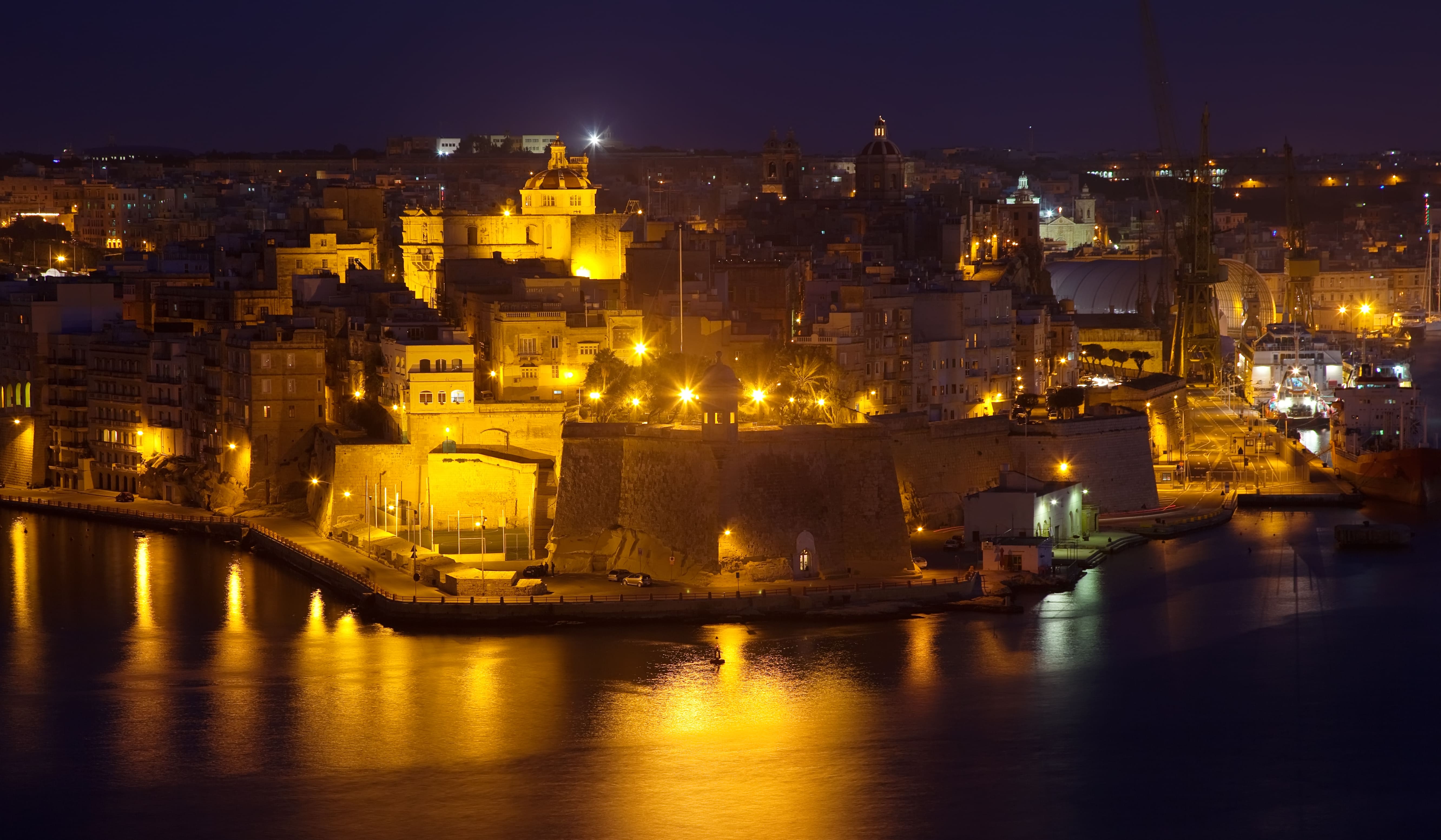 old dubai at night