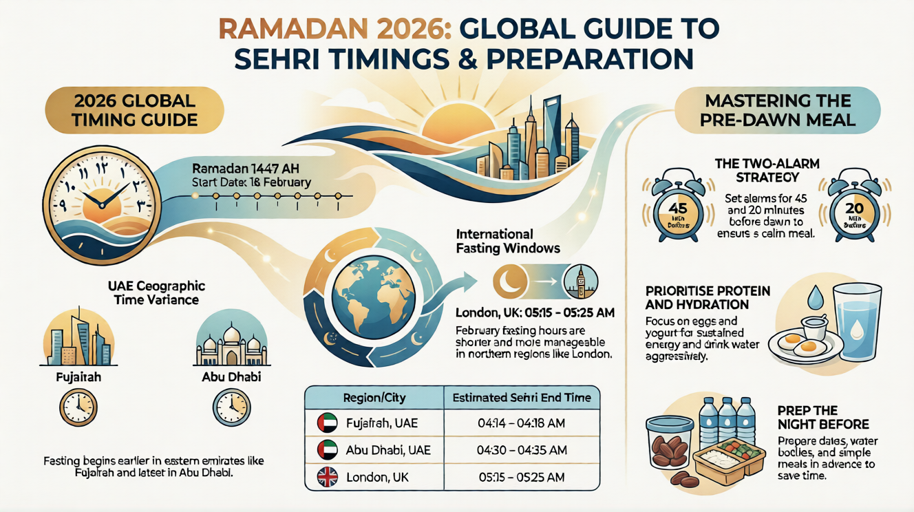 Today’s Sehri Time infographics