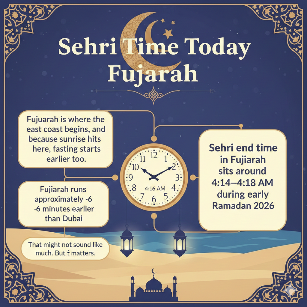 Sehri Time Today Fujairah