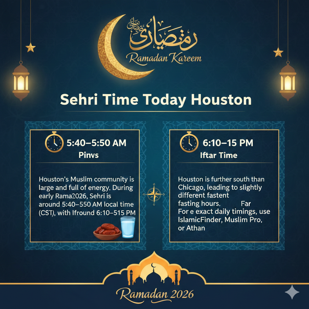 Sehri Time Today Houston