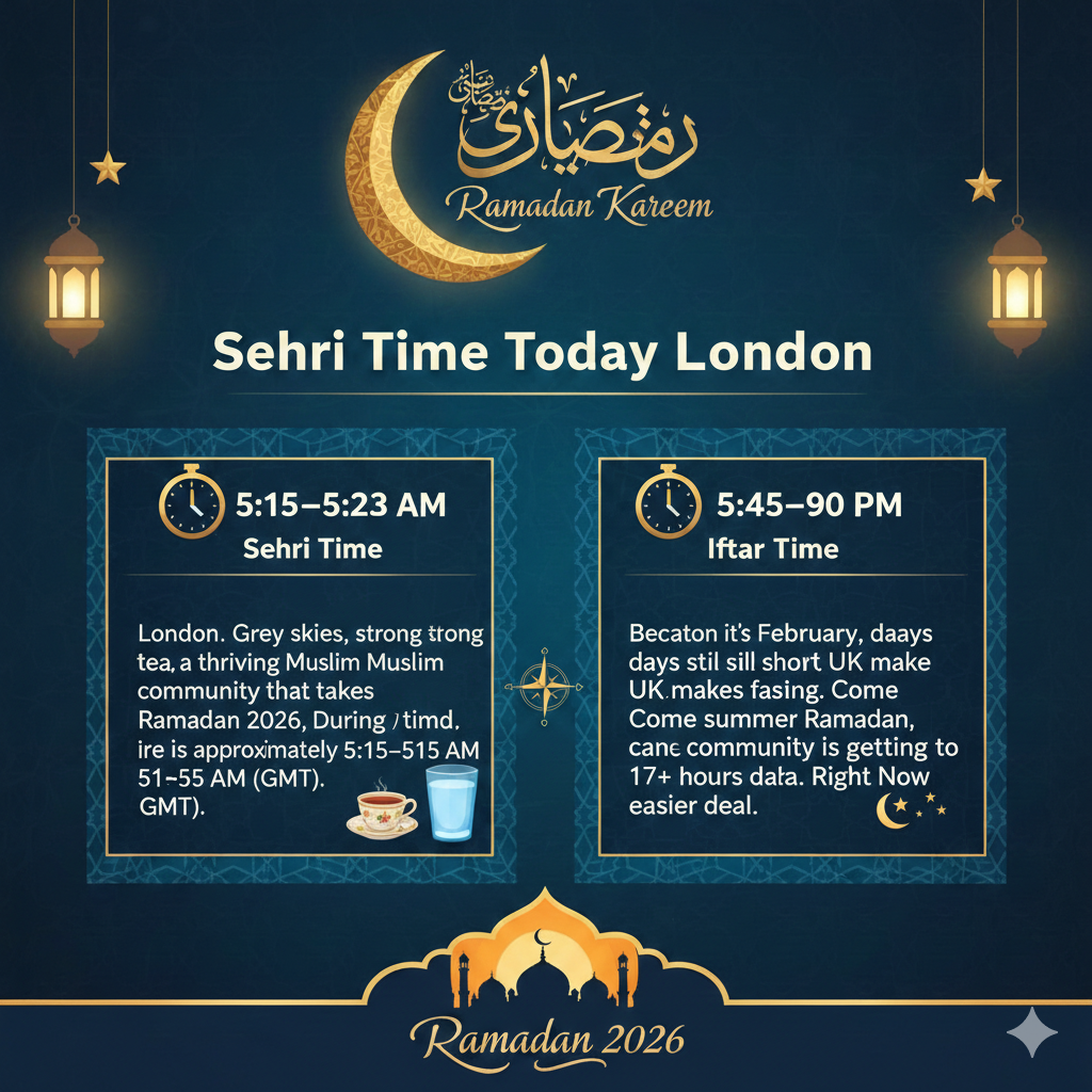 Sehri Time Today London