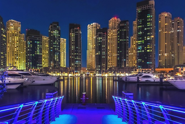 dubai night view image