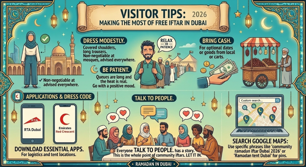Visitor Tips for free iftar in dubai
