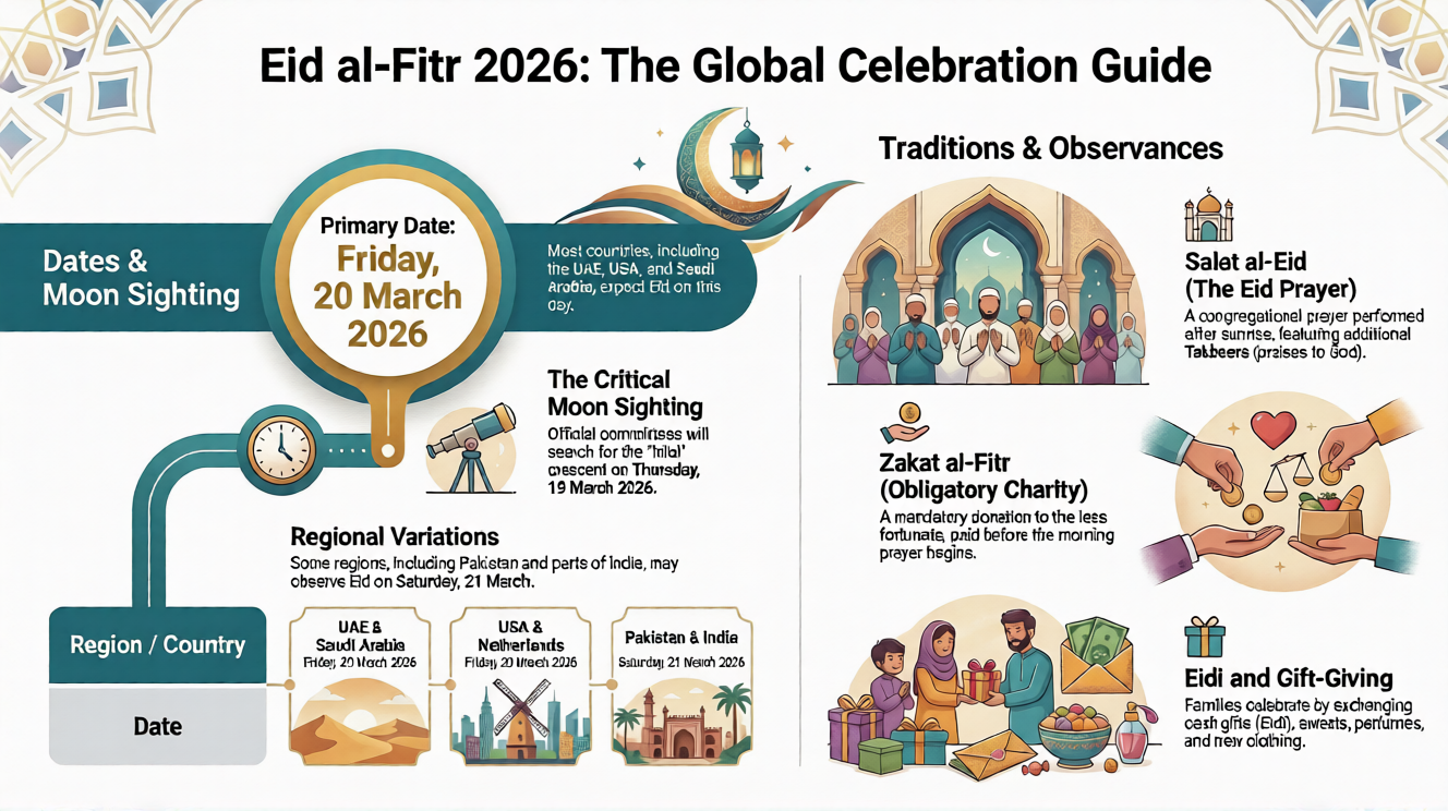 eid al fitar 2026 infographics
