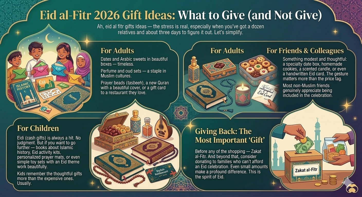 Eid al-Fitr Gift Ideas What to Give (and Not Give) This Year infographic