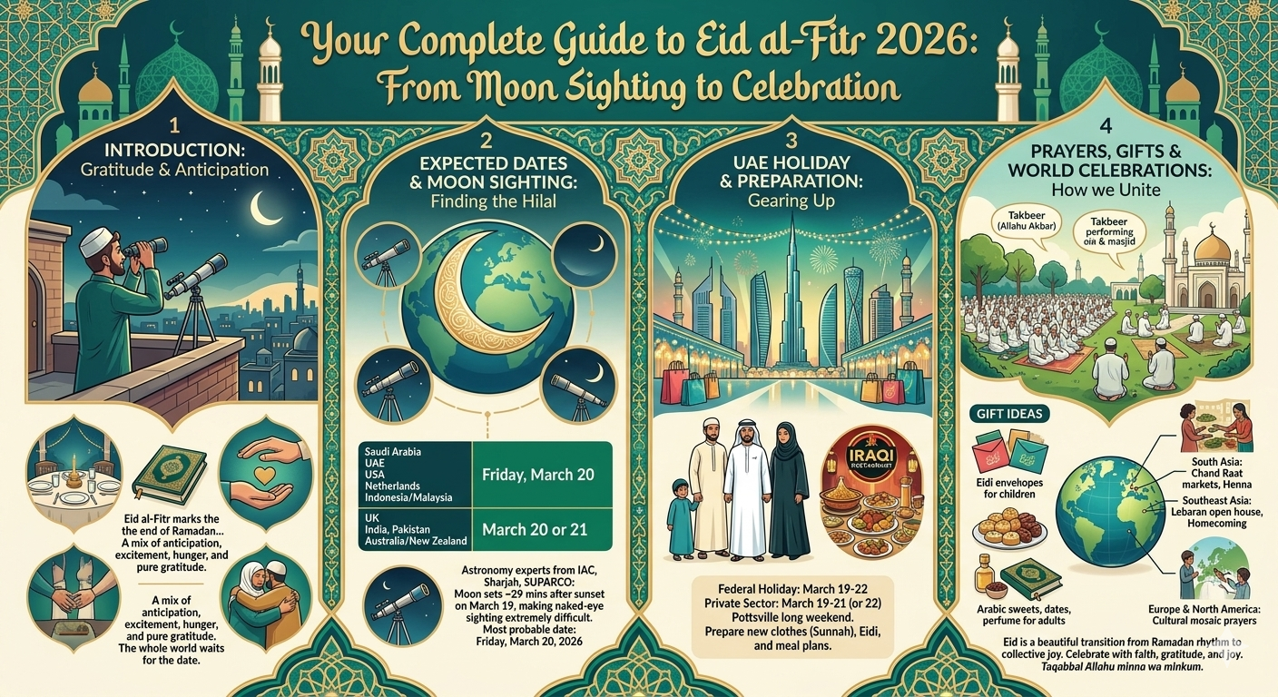 eid al fitar 2026 bottom infographics
