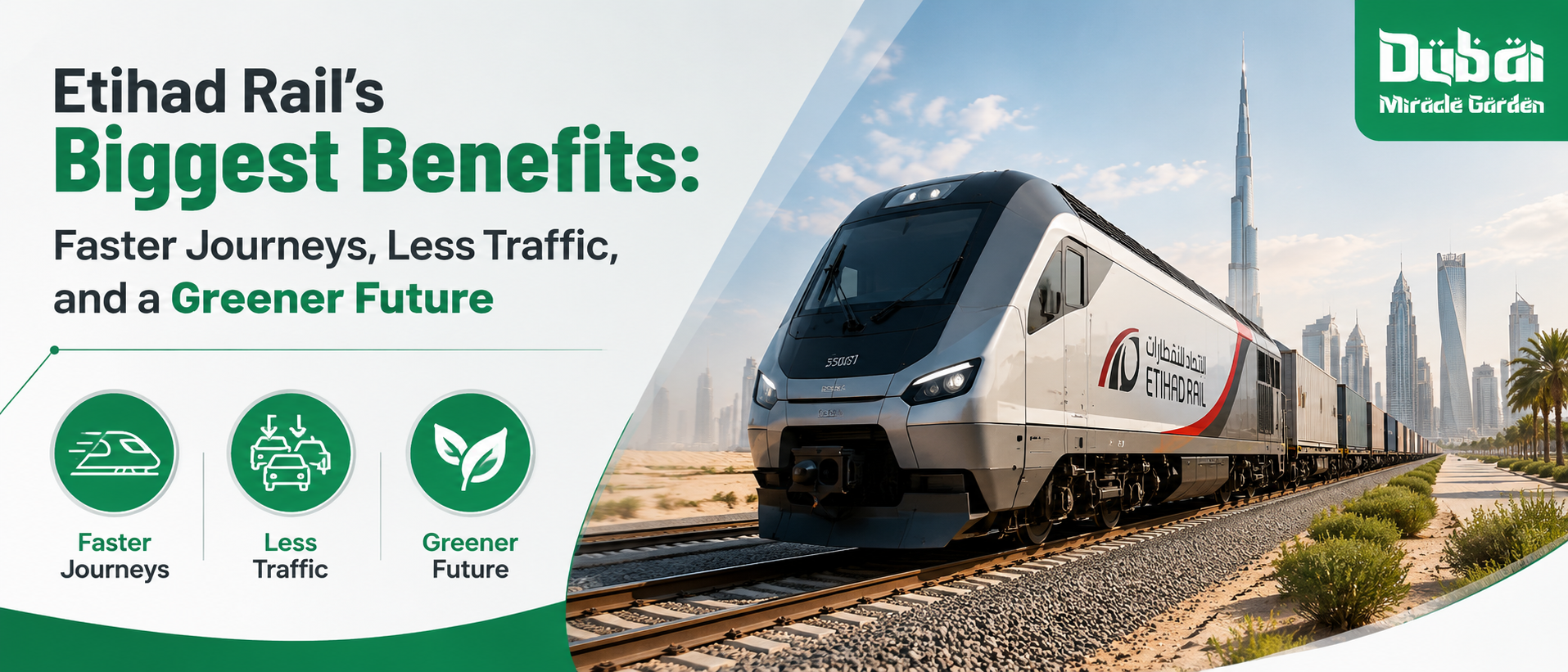Etihad Rail's Biggest Benefits: Faster Journeys, Less Traffic, and a Greener Future