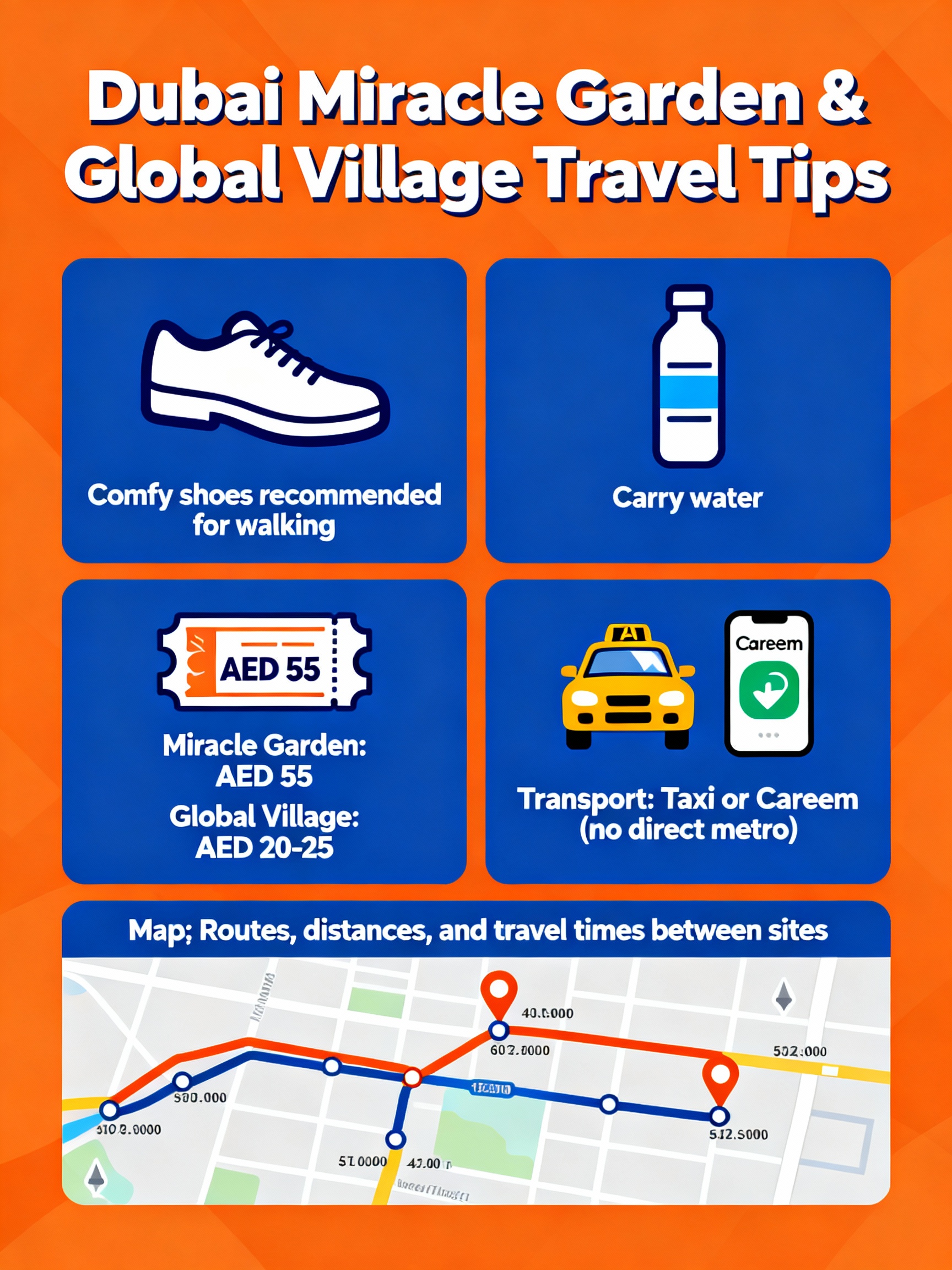 travelling tips to miracle garden and global village