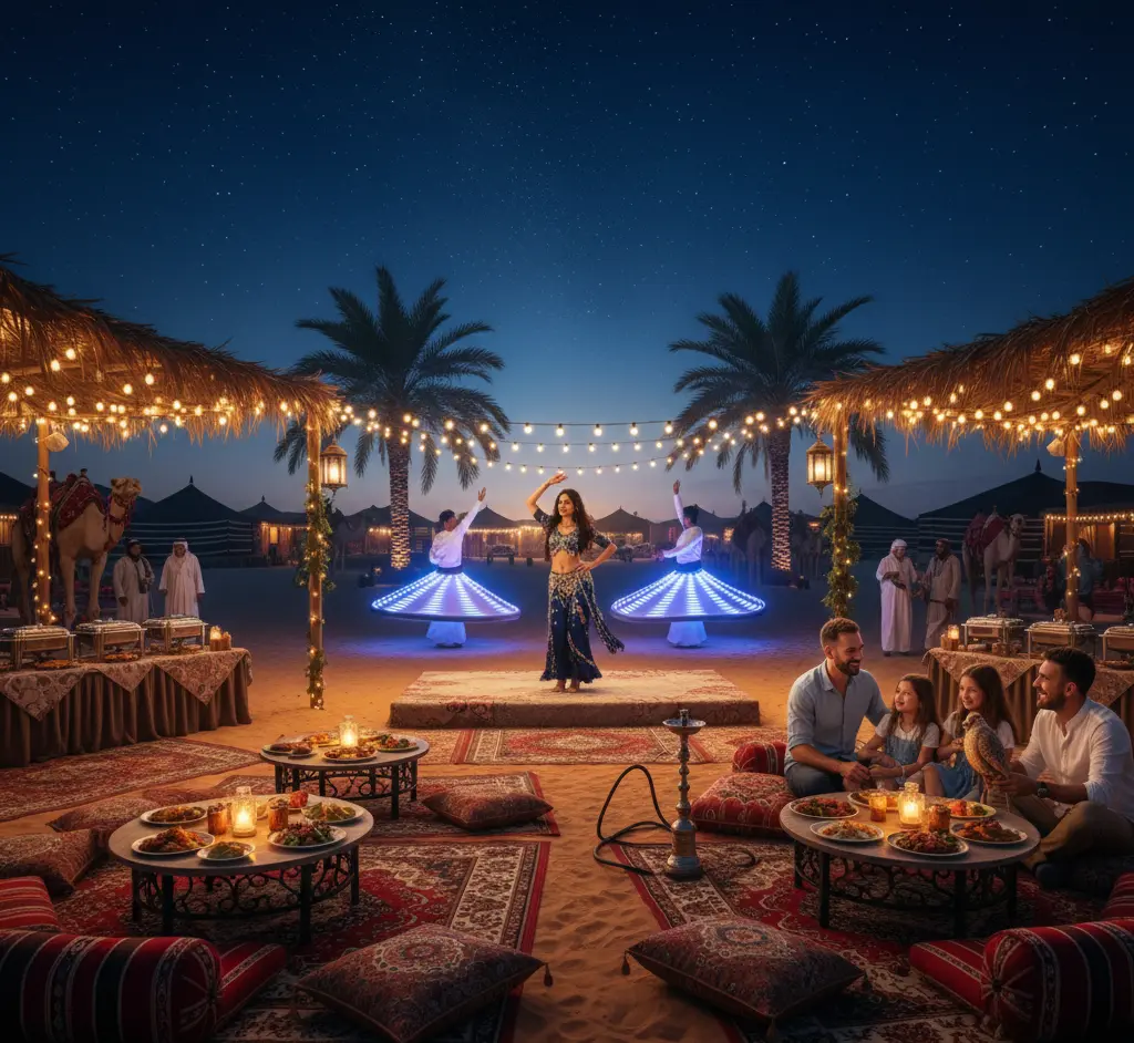 Desert Camp Where the Evening Actually Happens