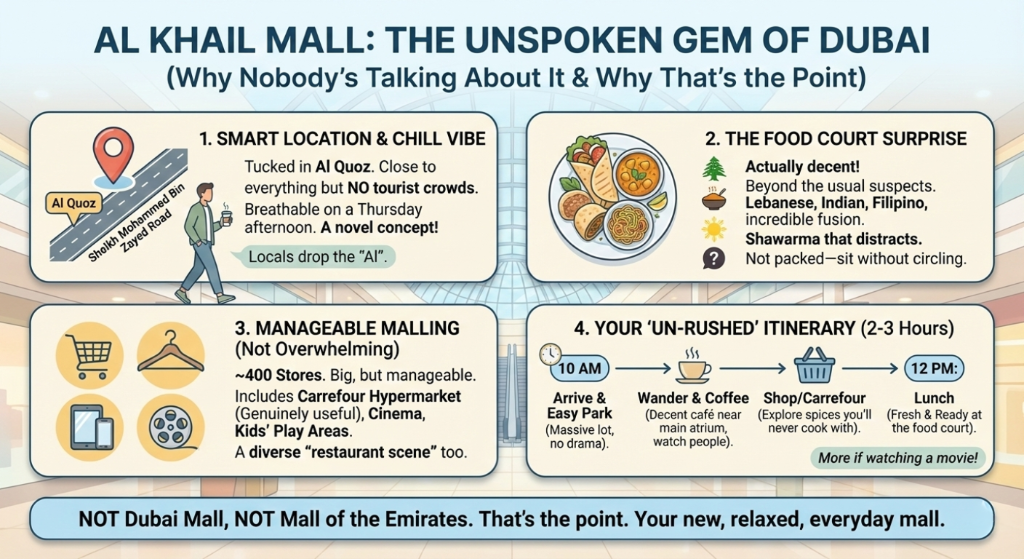 Al Khail Mall Dubai infographic