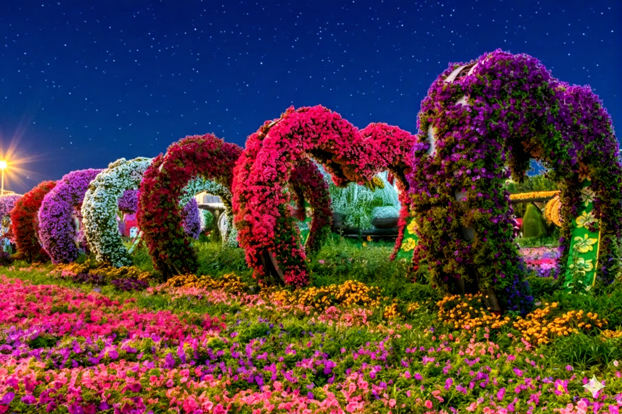 The Heart Passage – Romance Meets Horticulture the night view