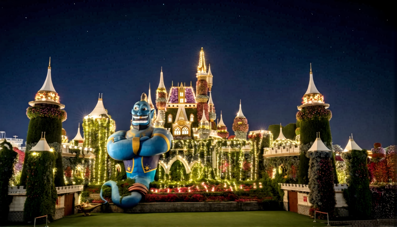 The Castle Structure night view