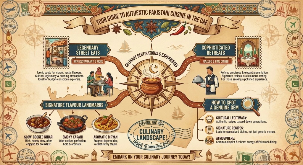 Best Pakistani Restaurants Near Me in UAE infographic