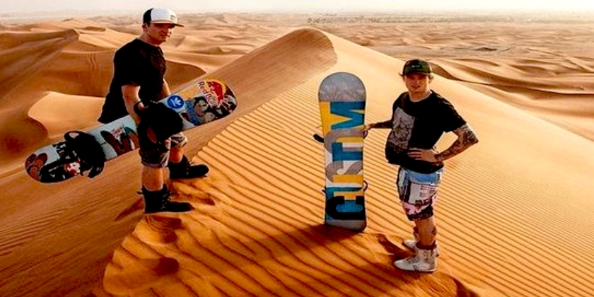 Dubai Sandboarding